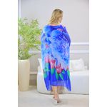 KAFTAN STELLA SEDA AZUL ROYAL