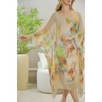 KAFTAN GIOVANA SEDA BEGE