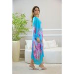 KAFTAN GIOVANA SEDA VERDE AGUA