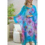 KAFTAN GIOVANA SEDA VERDE AGUA