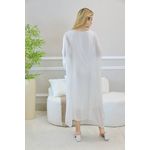 KAFTAN PATRICÍA SEDA BEGE