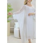 KAFTAN PATRICÍA SEDA BEGE