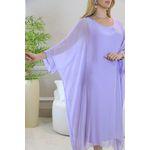 KAFTAN PATRICÍA SEDA LILAS