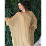 KAFTAN PATRICÍA SEDA CARAMELO