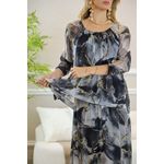 VESTIDO YASMIN SEDA PRETO