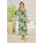 VESTIDO YASMIN SEDA MILITAR