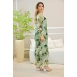 VESTIDO YASMIN SEDA MILITAR
