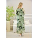 VESTIDO YASMIN SEDA MILITAR