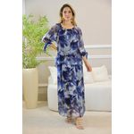 VESTIDO YASMIN SEDA MARINHO
