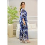VESTIDO YASMIN SEDA MARINHO