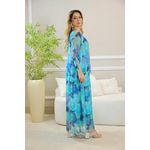 VESTIDO YASMIN SEDA VERDE AGUA