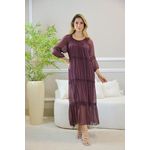 VESTIDO HANNA SEDA BORDO