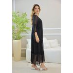 VESTIDO HANNA SEDA PRETO