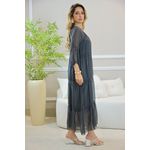 VESTIDO HANNA SEDA CHUMBO