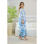 VESTIDO ZENAÍDE AZUL TURQUESA