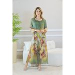 VESTIDO ELOÁ SEDA PISTACHE