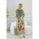 VESTIDO ELOÁ SEDA PISTACHE