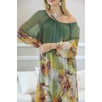 VESTIDO ELOÁ SEDA PISTACHE
