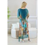 VESTIDO ELOÁ SEDA PETROLEO