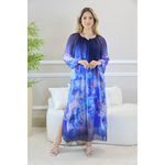 VESTIDO ELOÁ SEDA MARINHO