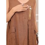 VESTIDO JOSETTE MARROM
