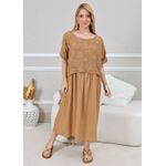 VESTIDO KEMILY CARAMELO