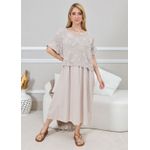 VESTIDO KEMILY BEGE