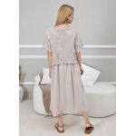 VESTIDO KEMILY BEGE