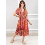 VESTIDO EVELINE TELHA
