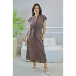 VESTIDO MELISSA MARROM