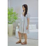 VESTIDO MIDI LUCILLE BEGE