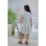 VESTIDO MIDI LUCILLE BEGE