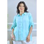 CAMISA LENA VERDE AGUA