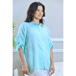 CAMISA LENA VERDE AGUA