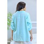 CAMISA LENA VERDE AGUA
