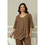 CAMISA IARA CJ MARROM