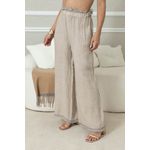 Calça Alma Linho BEGE ESCURO