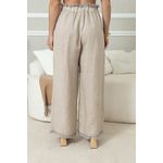 Calça Alma Linho BEGE ESCURO