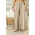Calça Amalia Linho CJ BEGE ESCURO