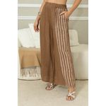 Calça Amalia Linho CJ MARROM