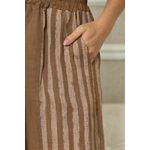 Calça Amalia Linho CJ MARROM