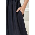 CALÇA ANDRESA LINHO MARINHO