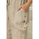 CALÇA IARA CJ BEGE ESCURO