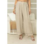 CALÇA JHENIFER BEGE ESCURO