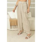 CALÇA JHENIFER BEGE ESCURO