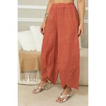 Calça Milka Linho CJ GOIABA