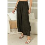 Calça Milka Linho CJ MILITAR ESCURO