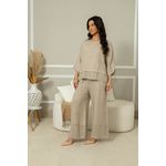 CALÇA OLGA CJ BEGE ESCURO