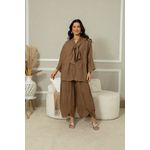 Camisa Milka Linho CJ CAPUCCINO