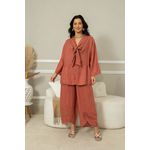 Camisa Milka Linho CJ GOIABA